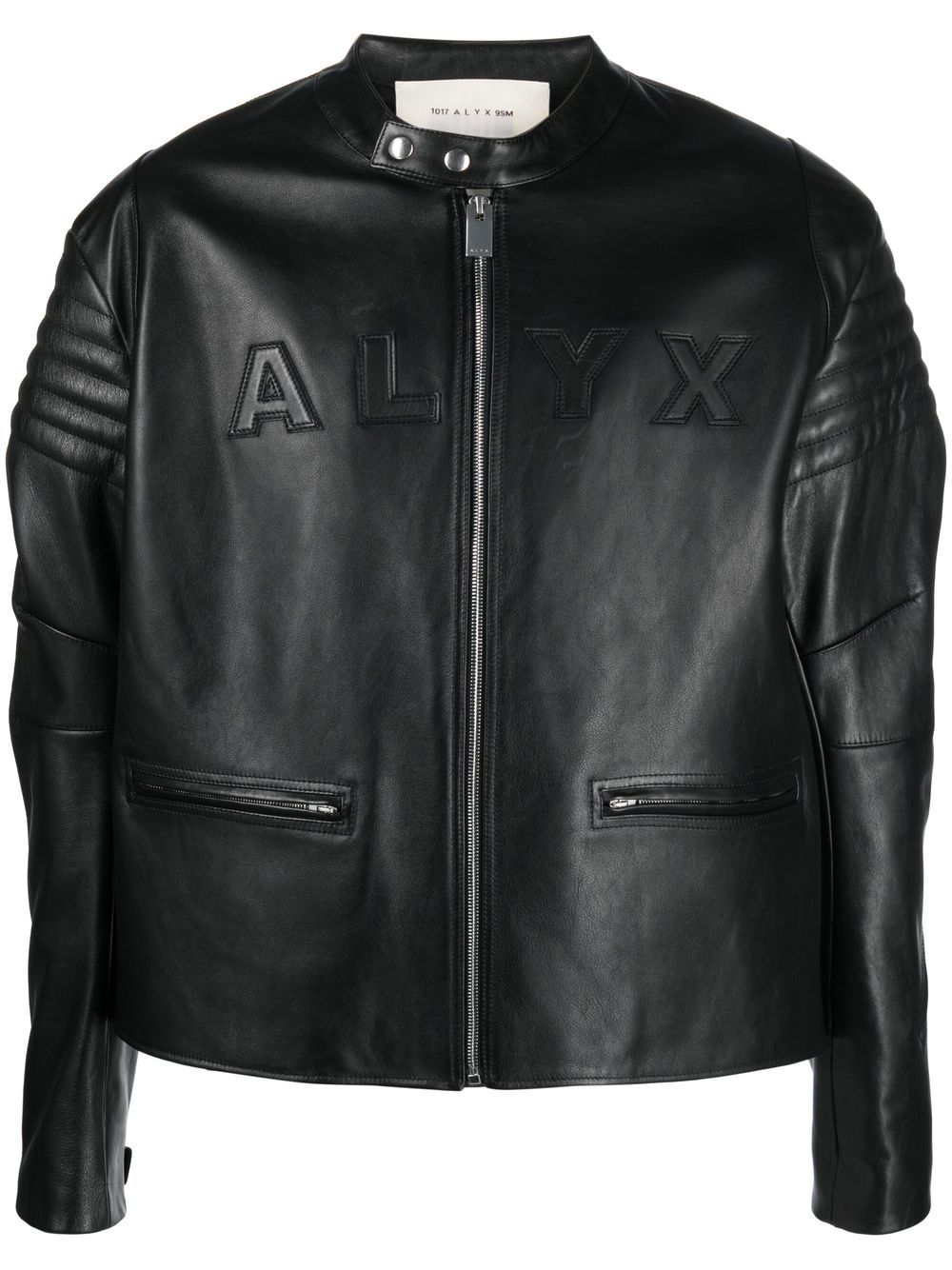 1017 ALYX 9SM logo-embossed leather jacket - Black von 1017 ALYX 9SM