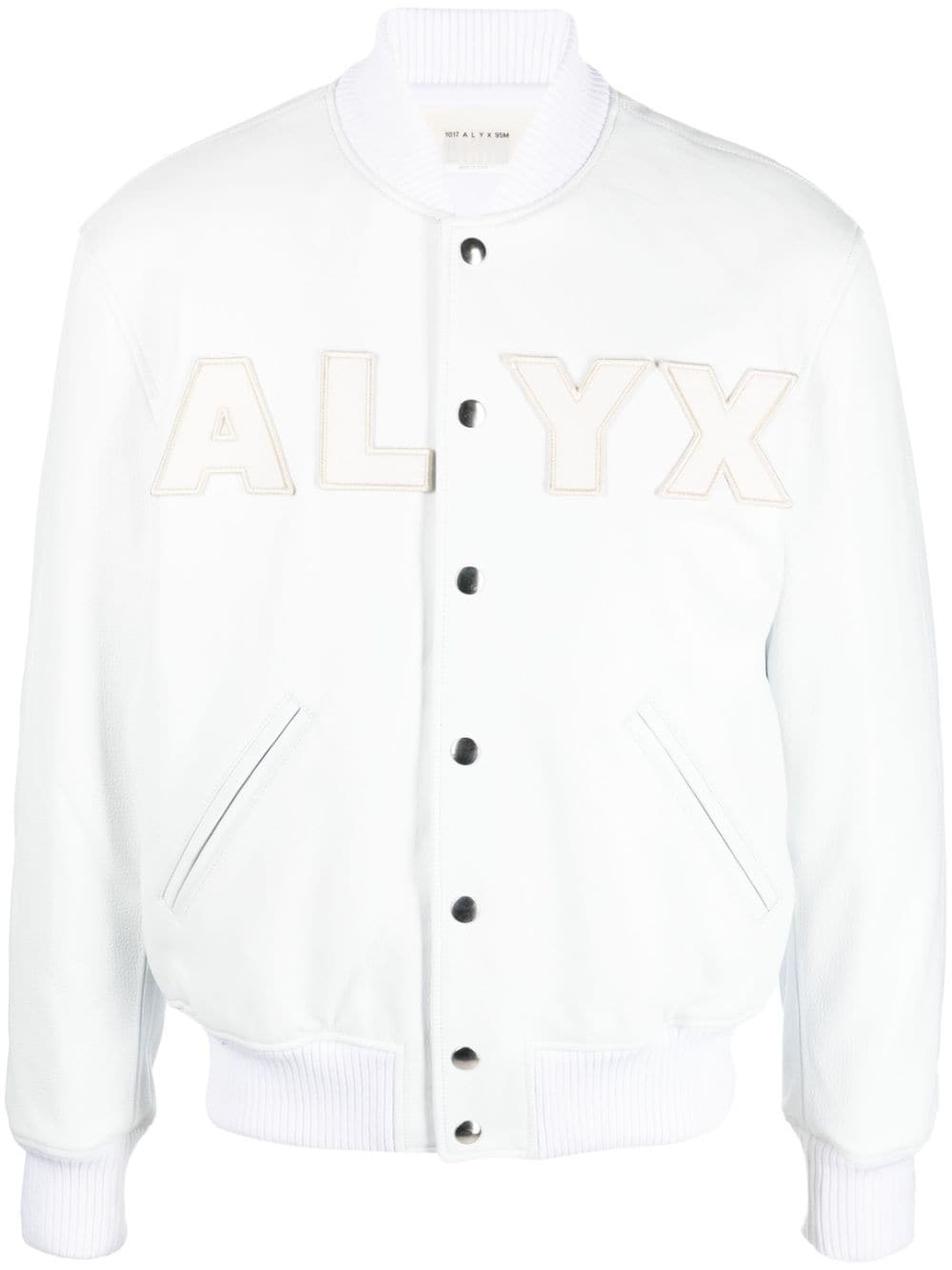 1017 ALYX 9SM logo patch-detail cotton bomber - White von 1017 ALYX 9SM