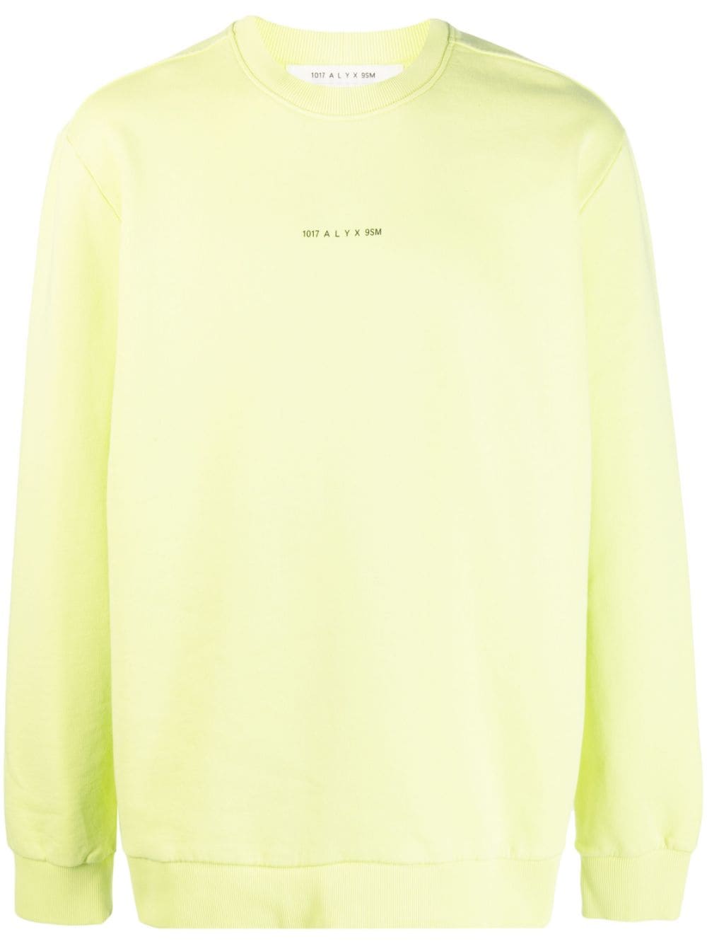 1017 ALYX 9SM logo-print cotton sweatshirt - Yellow von 1017 ALYX 9SM