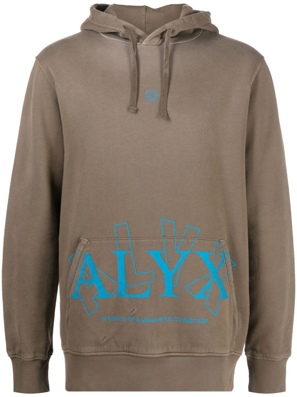 1017 ALYX 9SM logo-print pullover hoodie - Neutrals von 1017 ALYX 9SM