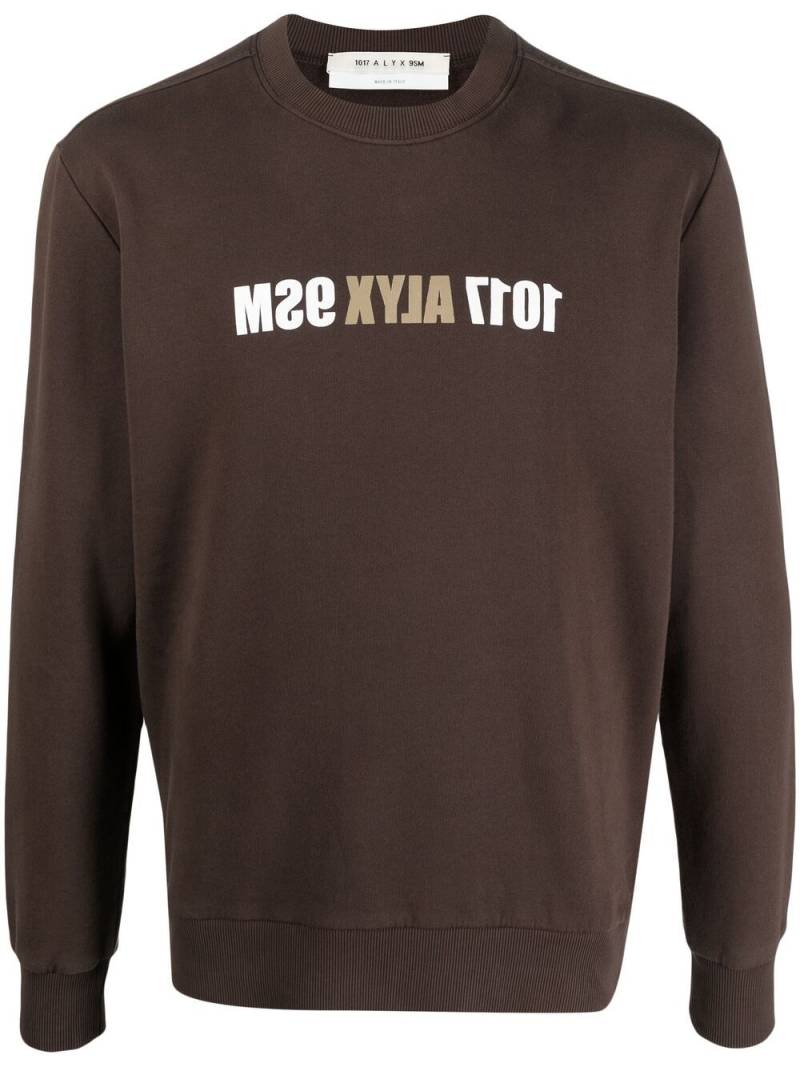 1017 ALYX 9SM logo-print sweatshirt - Brown von 1017 ALYX 9SM