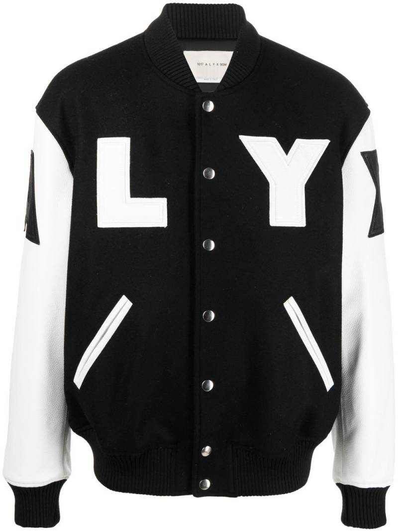 1017 ALYX 9SM logo-print varsity jacket - Black von 1017 ALYX 9SM