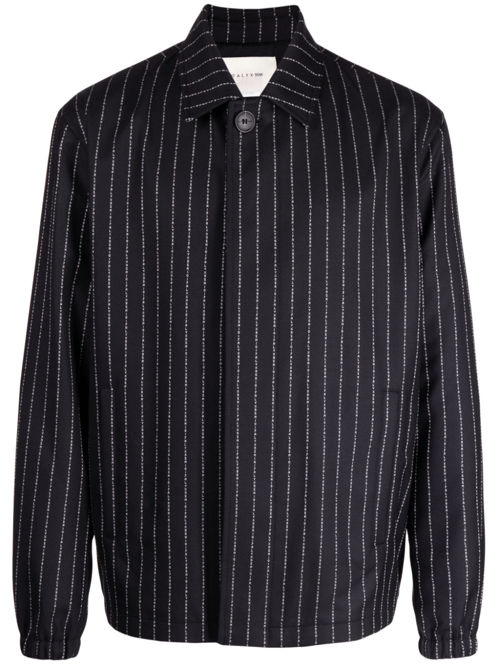 1017 ALYX 9SM logo-stripe virgin-wool jacket - Black von 1017 ALYX 9SM