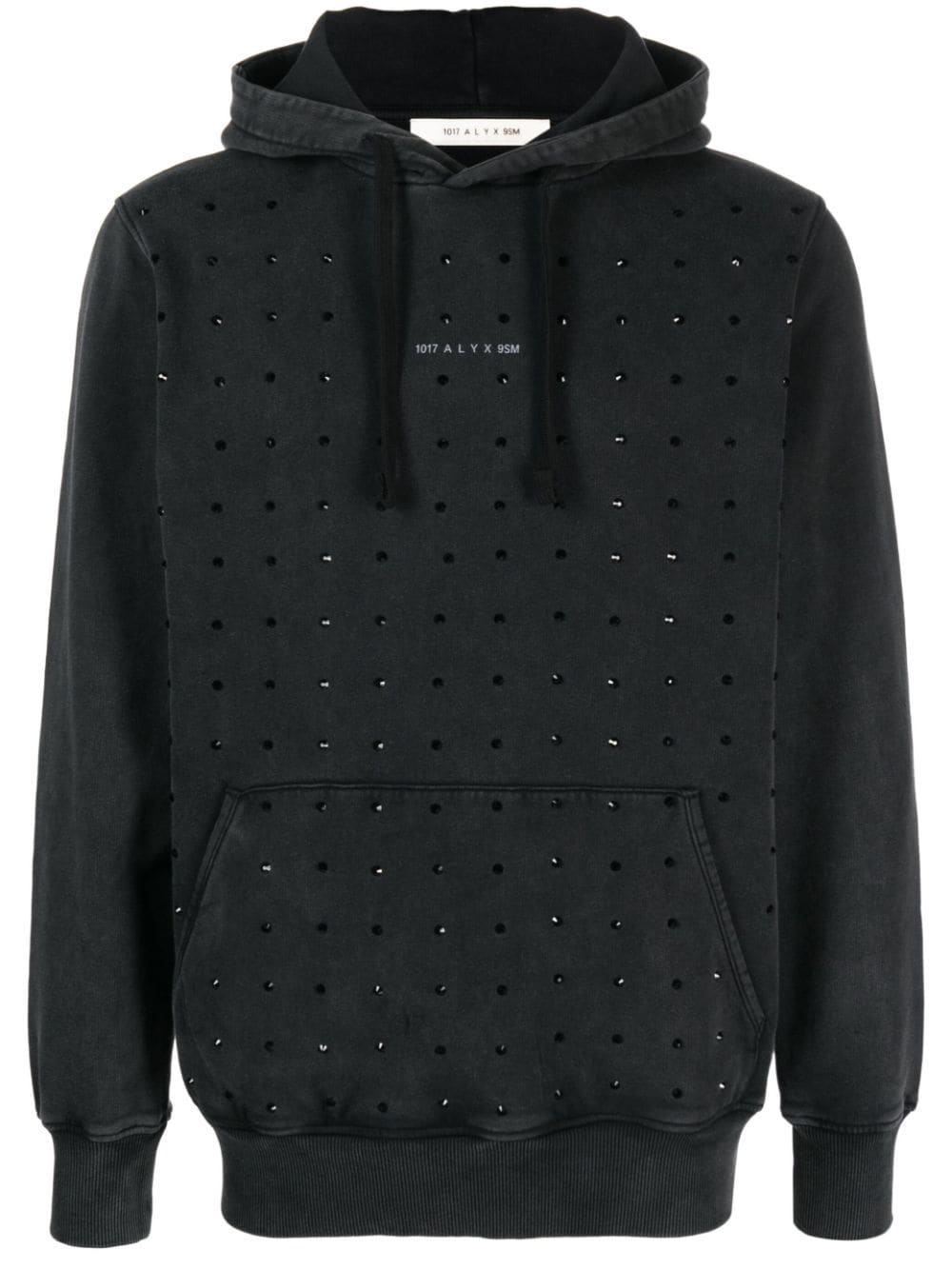 1017 ALYX 9SM sequin-embellished cotton hoodie - Black von 1017 ALYX 9SM