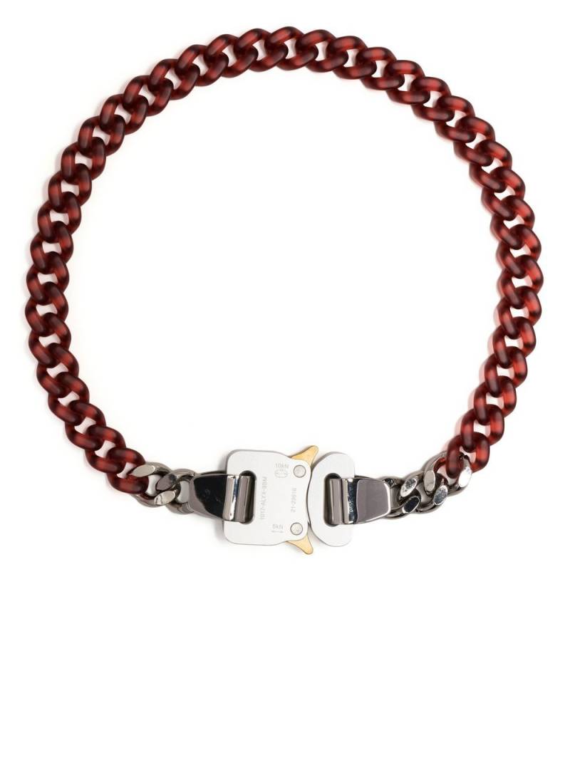 1017 ALYX 9SM transparent chain-link buckle necklace - Red von 1017 ALYX 9SM