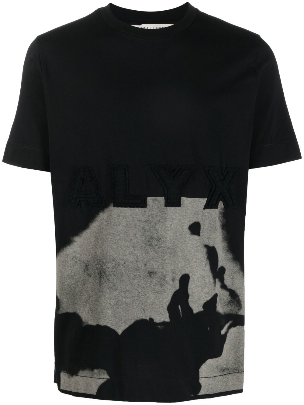 1017 ALYX 9SM embroidered logo graphic-print T-shirt - Black von 1017 ALYX 9SM