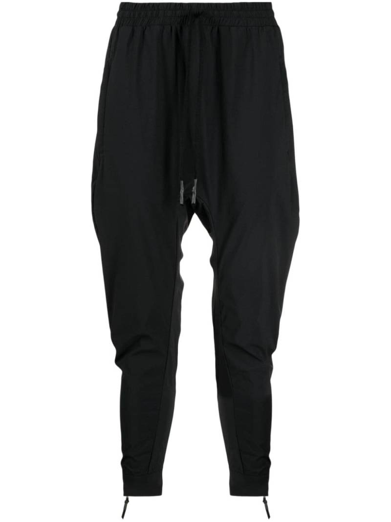 11 By Boris Bidjan Saberi drop-crotch tapered track trousers - Black von 11 By Boris Bidjan Saberi