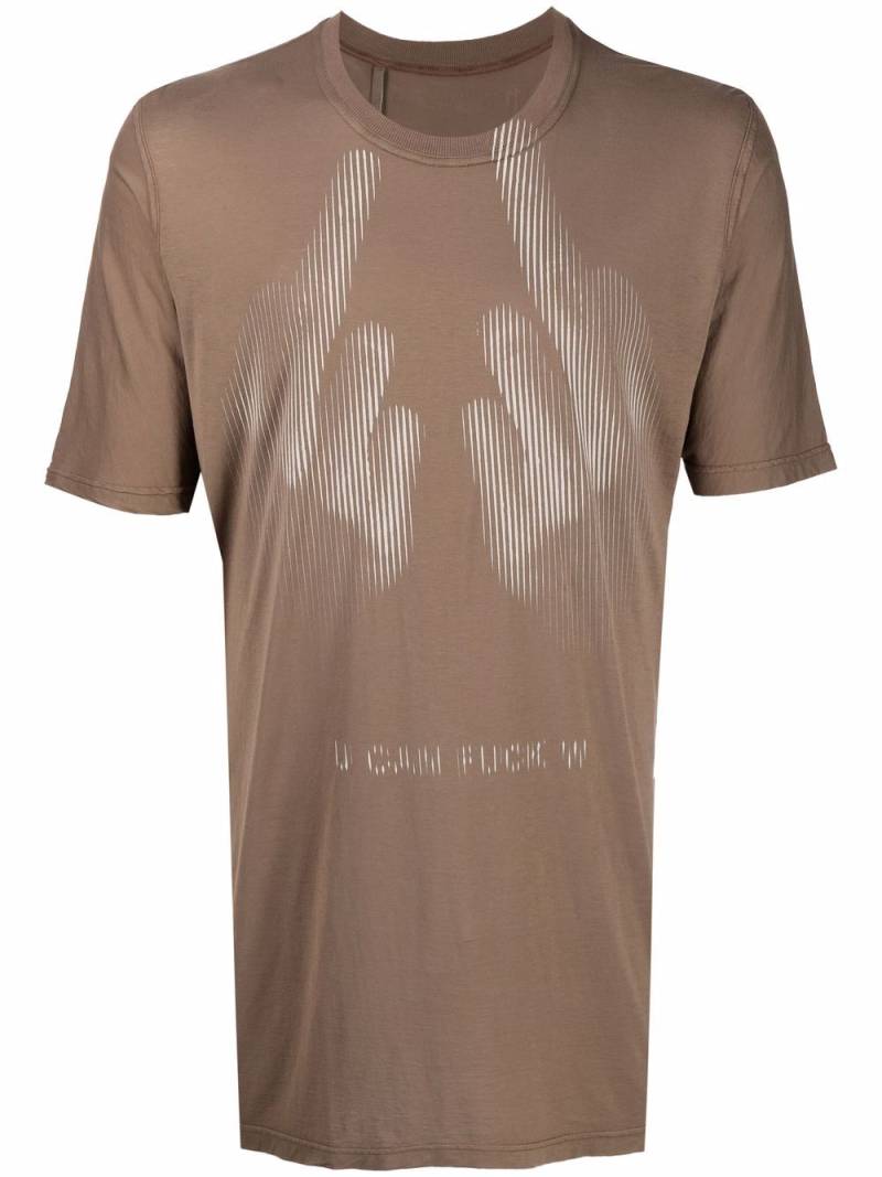 11 By Boris Bidjan Saberi graphic-print T-shirt - Brown von 11 By Boris Bidjan Saberi