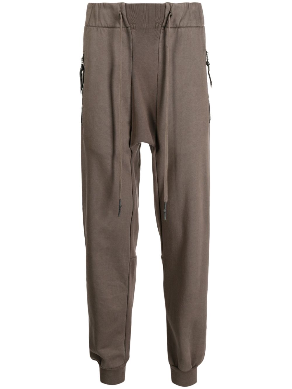 11 By Boris Bidjan Saberi panelled tapered cotton track pants - Brown von 11 By Boris Bidjan Saberi