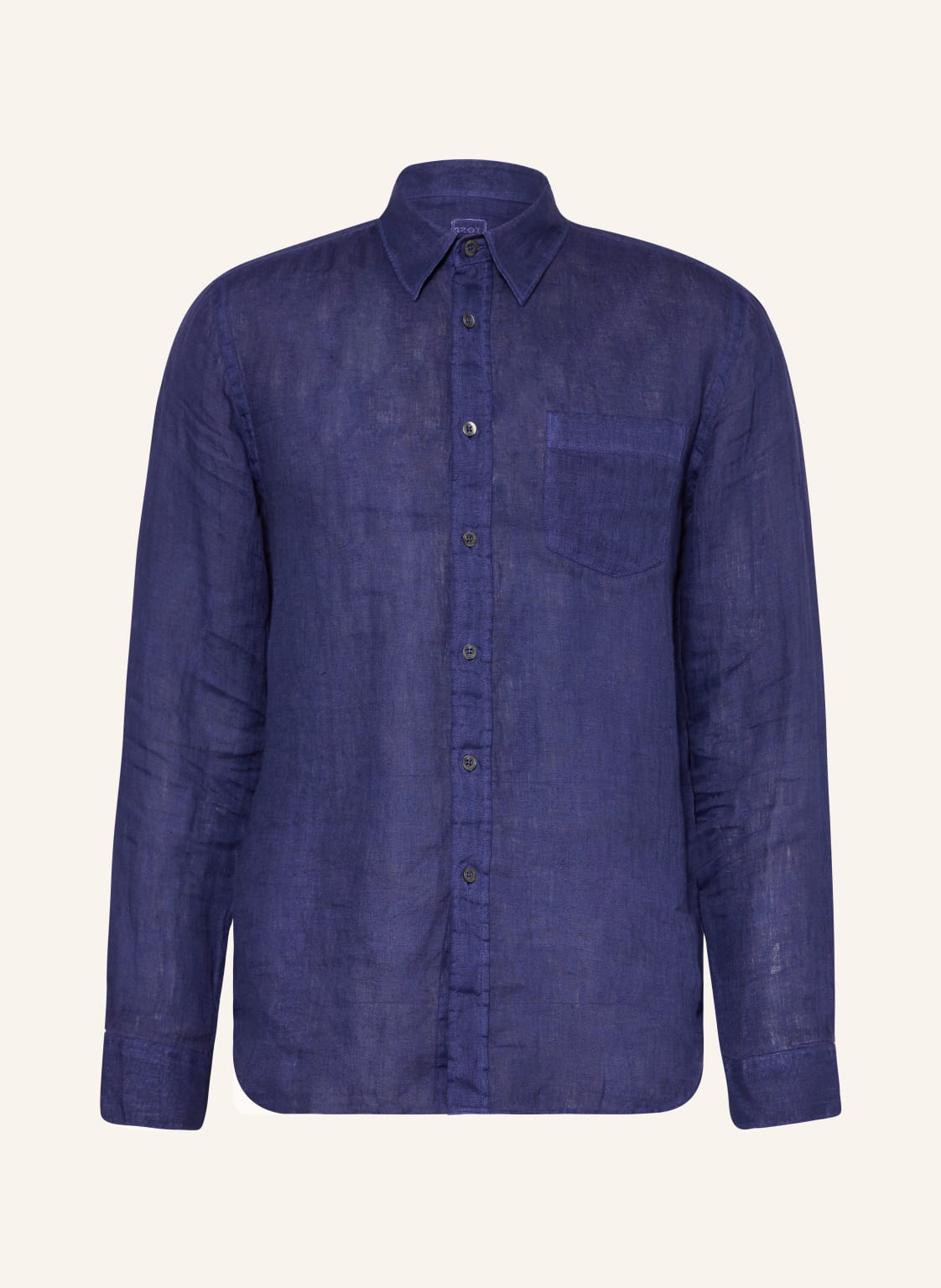 120%Lino Leinenhemd Regular Fit blau von 120%lino