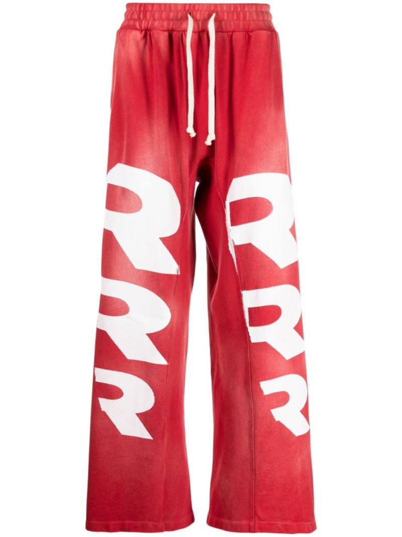 RRR123 Faster Flight cotton track pants - Red von RRR123