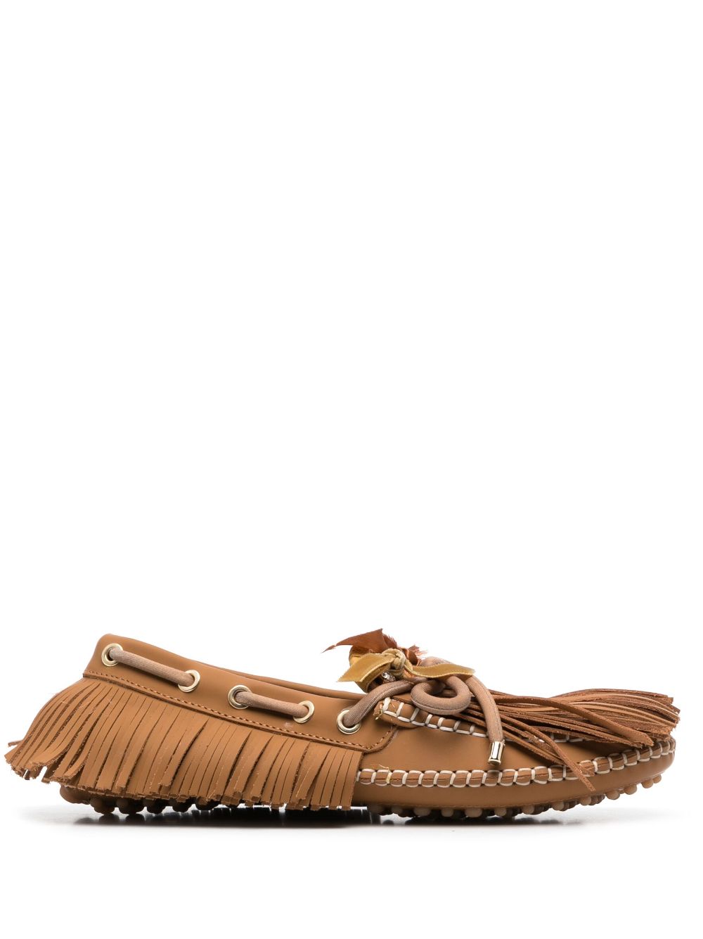 13 09 SR fringed leather loafers - Brown von 13 09 SR