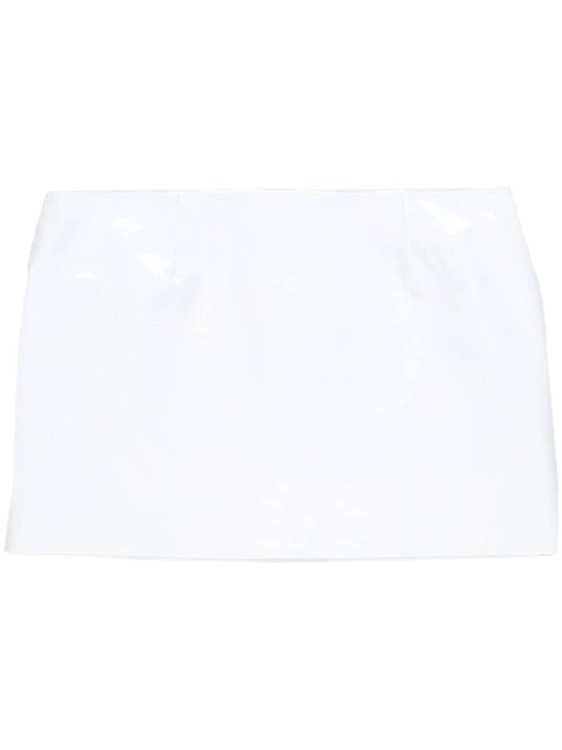 16Arlington Delta patent-leather miniskirt - White von 16Arlington