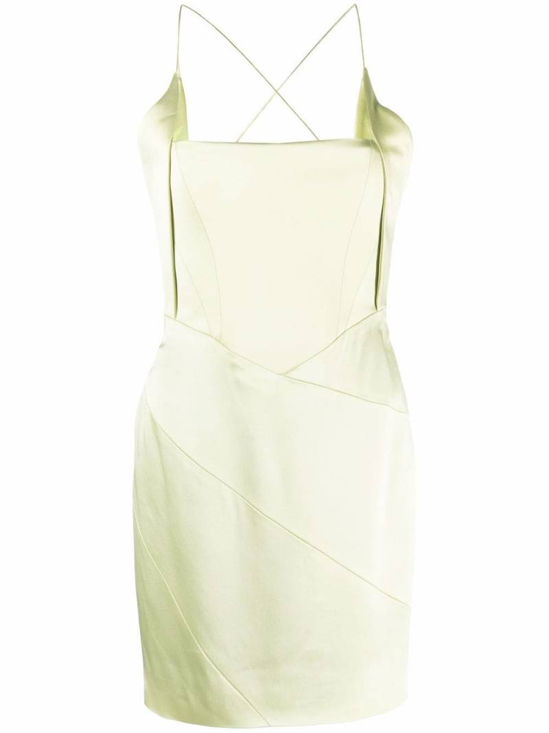 16Arlington Estelli Corset Mini Dress Satin - Green von 16Arlington