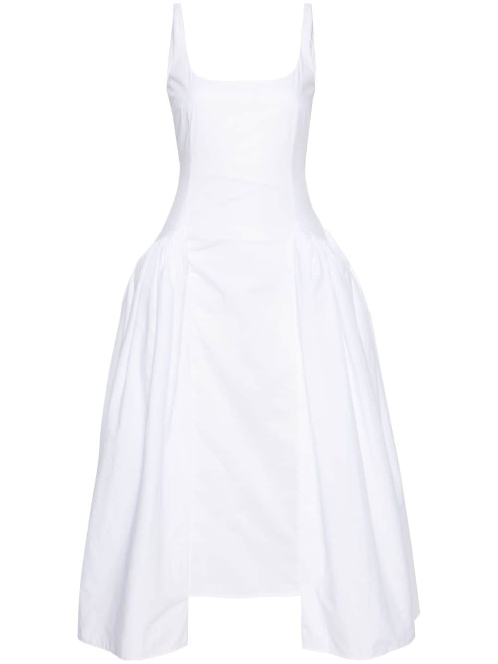 16Arlington Vezile draped-panels poplin dress - White von 16Arlington