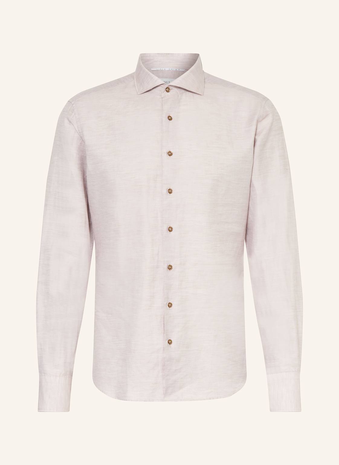 1863 By Eterna Hemd Slim Fit Mit Leinen beige 1863 By Eterna Hemd Slim Fit Mit Leinen beige von 1863 by ETERNA