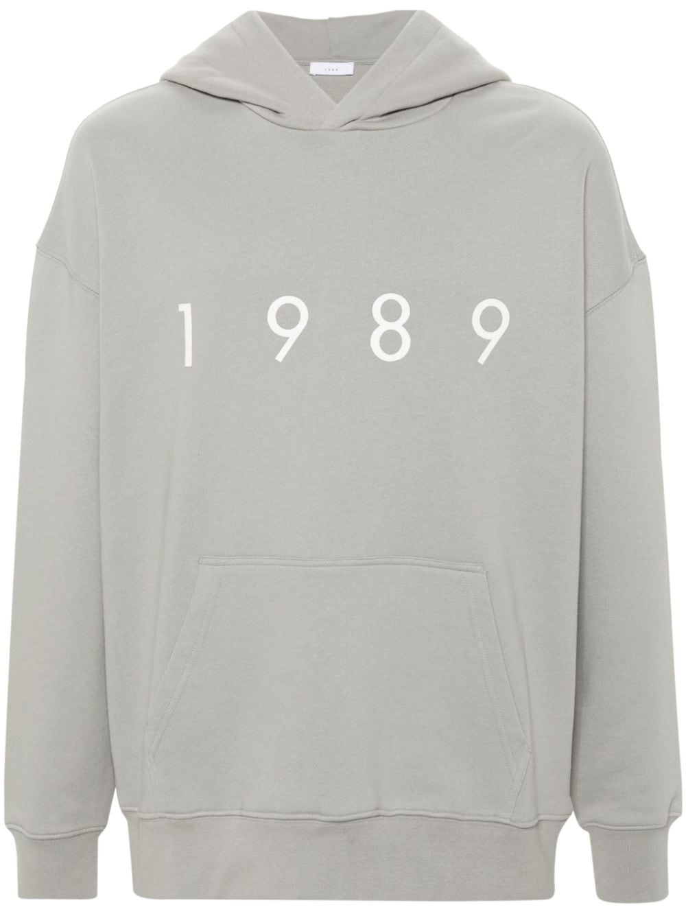 1989 STUDIO 1989-logo cotton hoodie - Grey von 1989 STUDIO