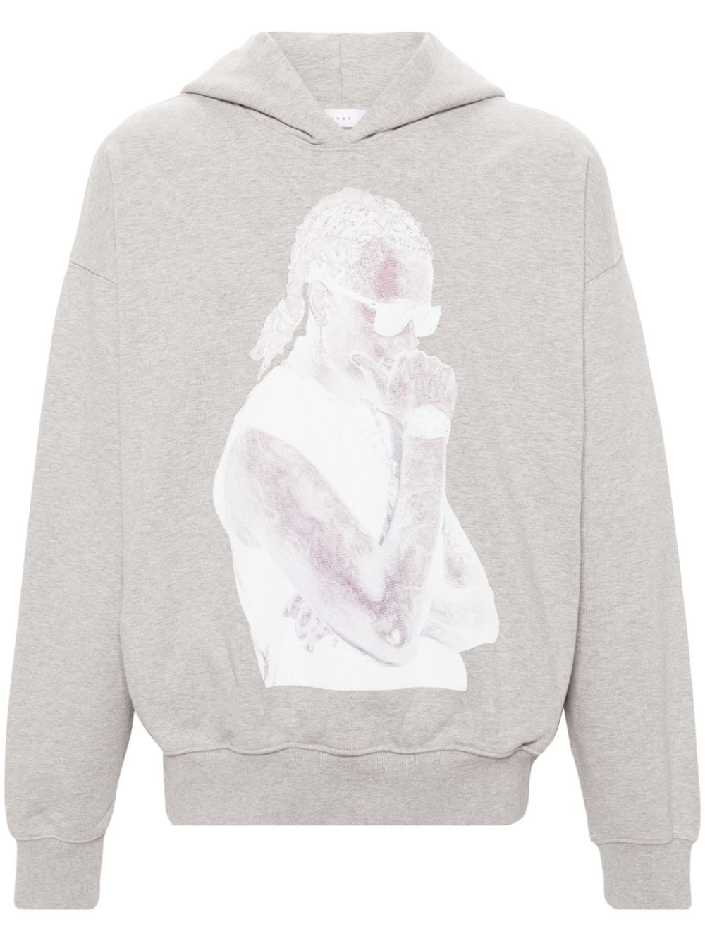 1989 STUDIO Slime cotton hoodie - Grey von 1989 STUDIO