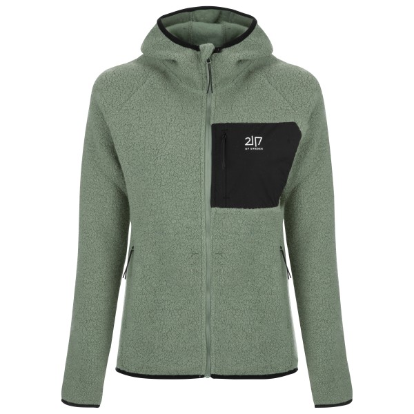 2117 of Sweden - Women's Skord Pile Hoodie - Wolljacke Gr S grün von 2117 of Sweden