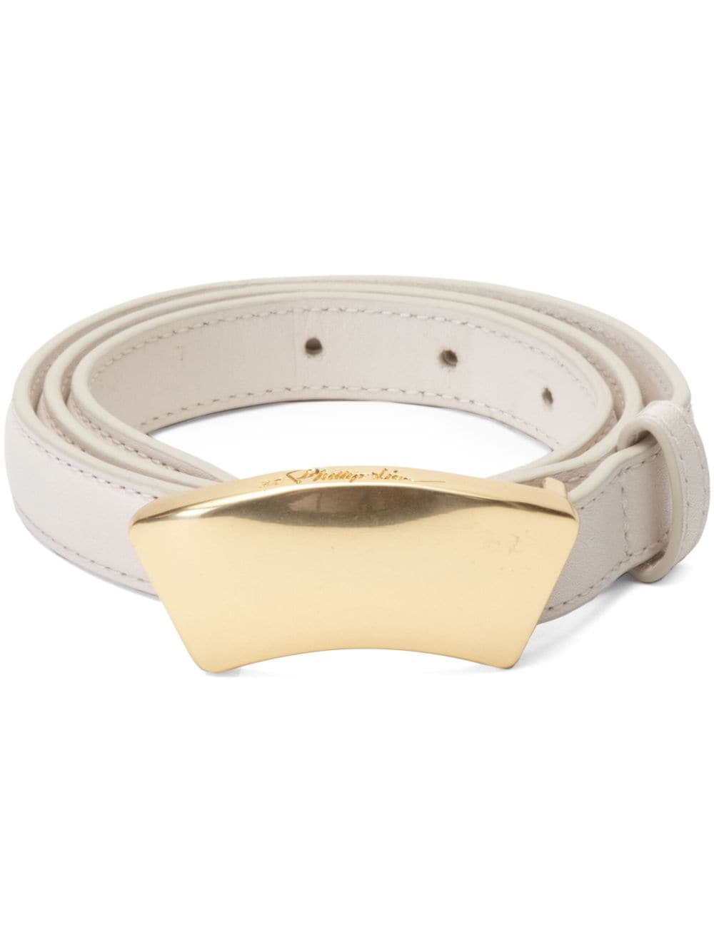 3.1 Phillip Lim ID leather belt - White von 3.1 Phillip Lim