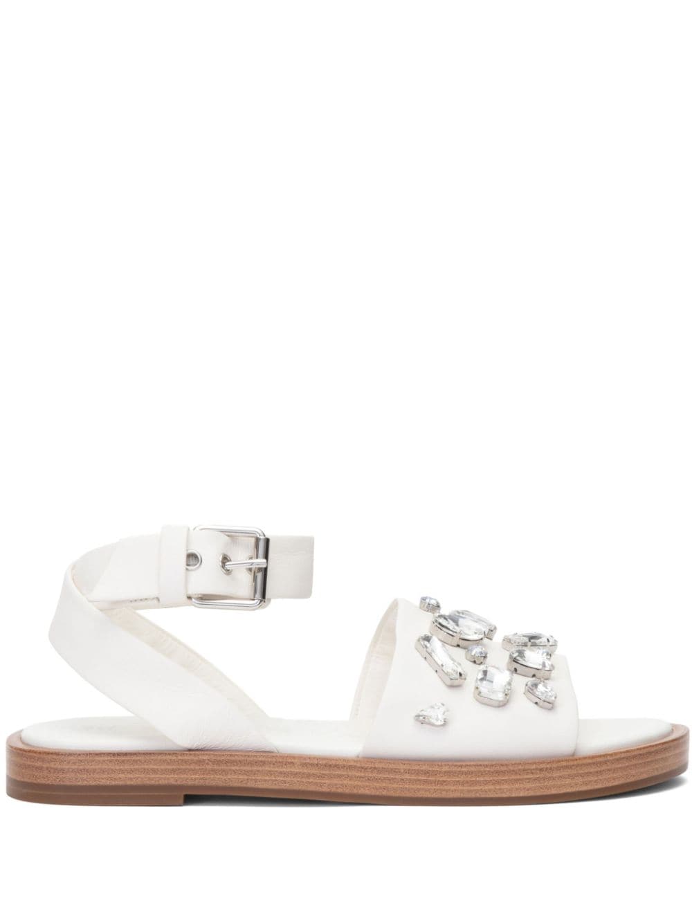 3.1 Phillip Lim Nadine crystal-embellished sandals - White von 3.1 Phillip Lim