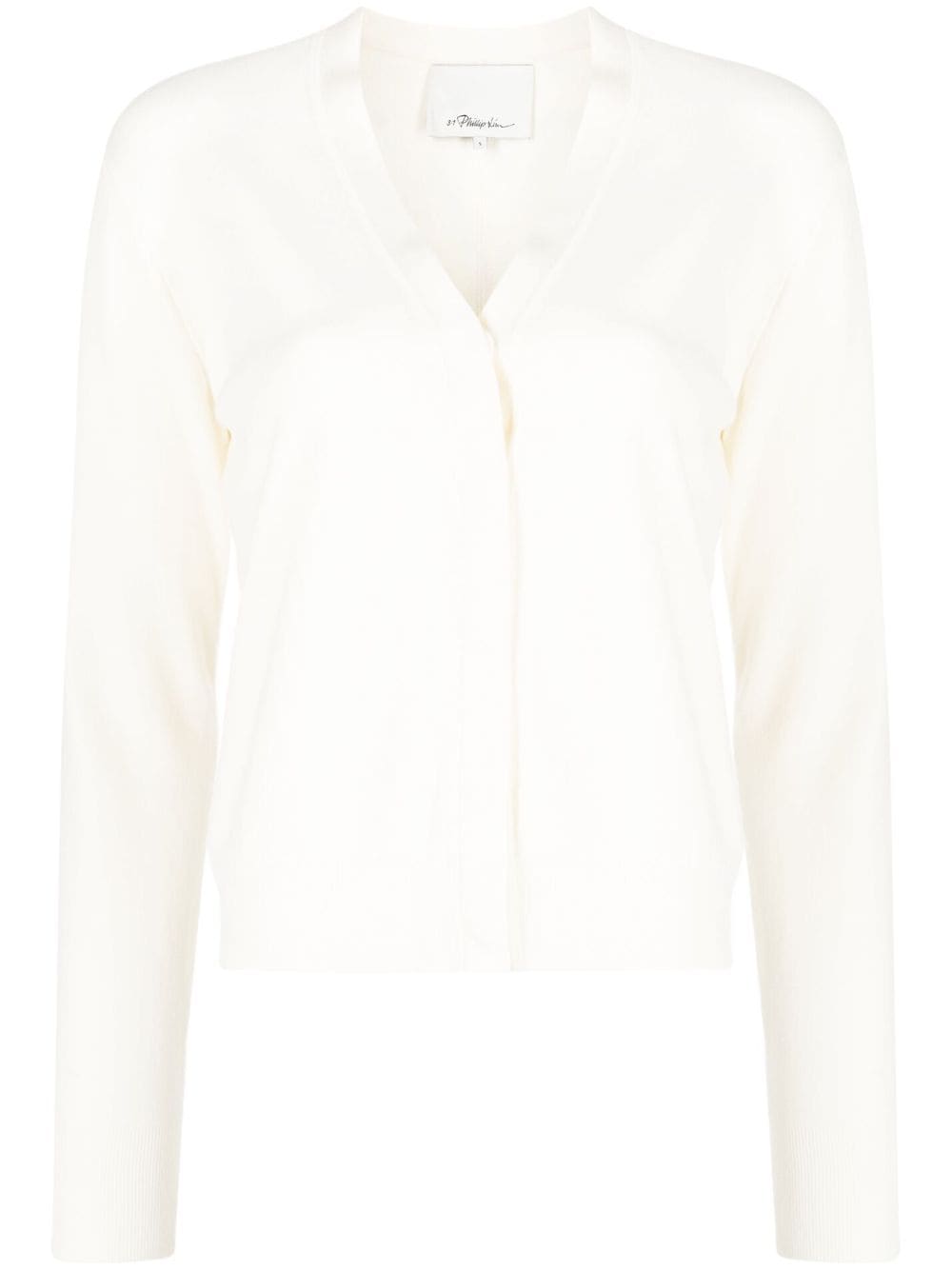 3.1 Phillip Lim V-neck crepe cardigan - White von 3.1 Phillip Lim