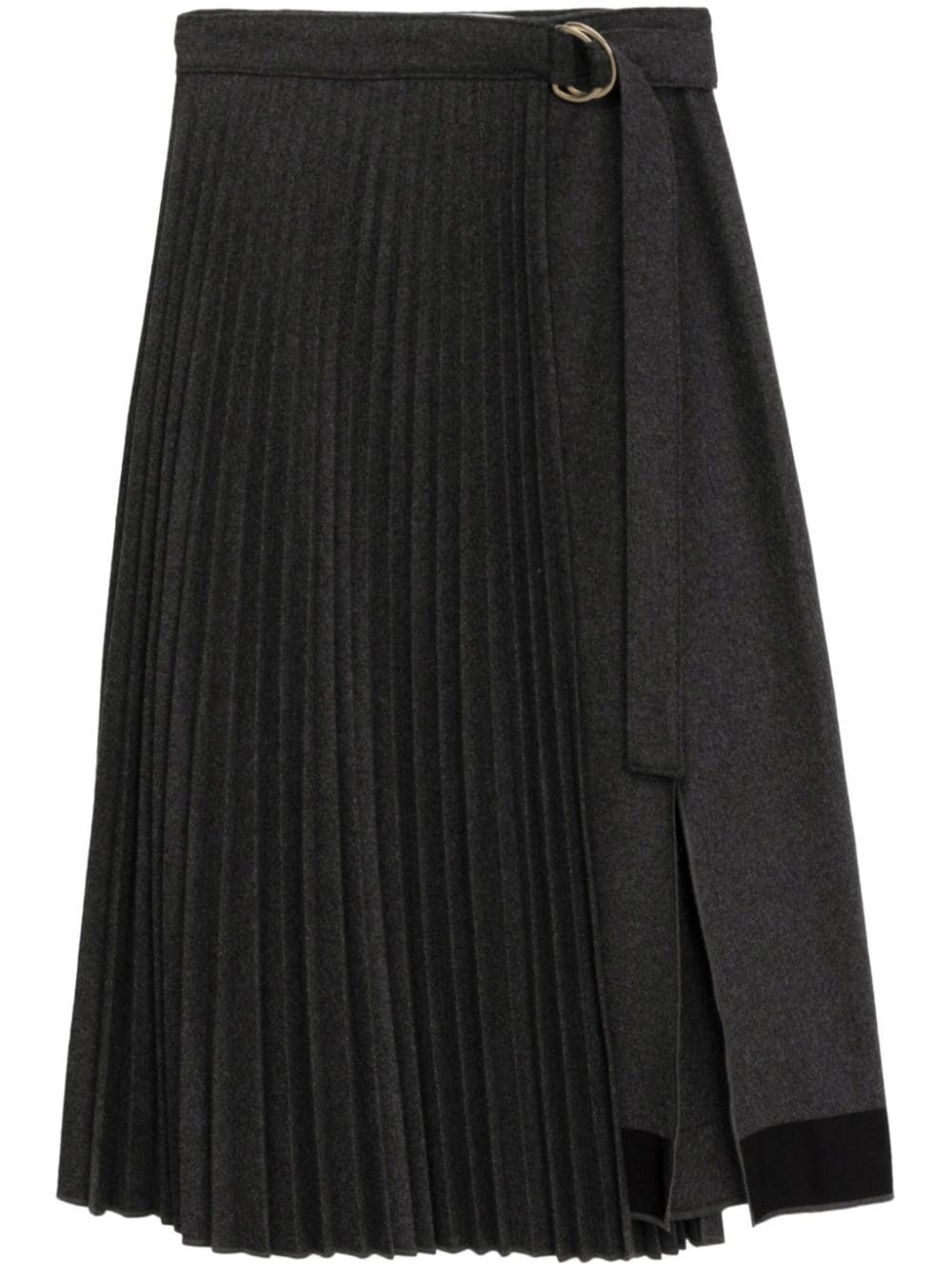 3.1 Phillip Lim belted pleated midi skirt - Grey von 3.1 Phillip Lim