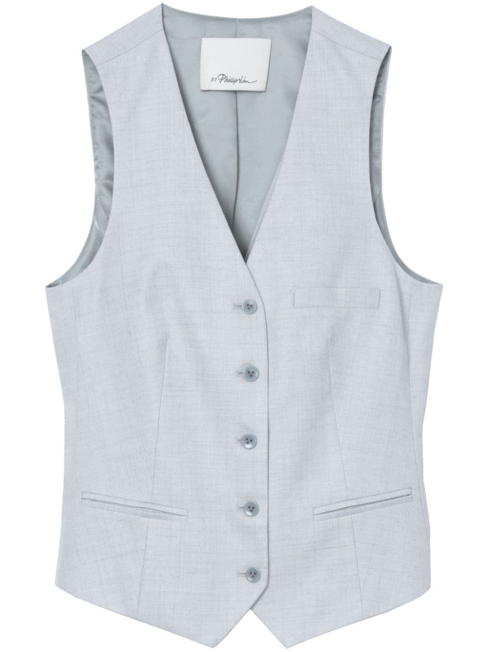 3.1 Phillip Lim built-in bra waistcoat - Blue von 3.1 Phillip Lim