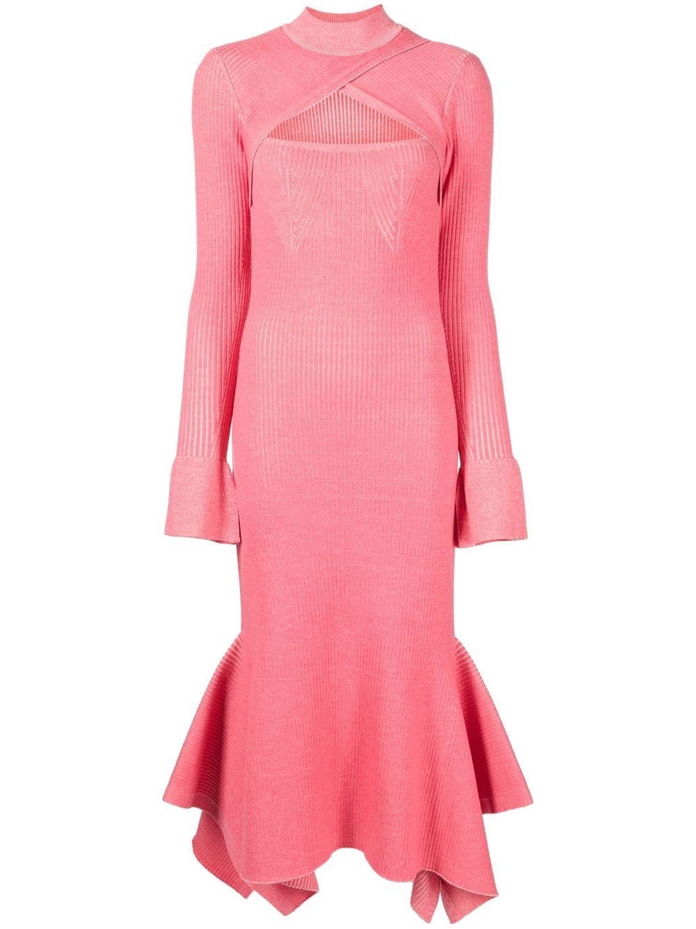 3.1 Phillip Lim cut-out ribbed knit dress - Pink von 3.1 Phillip Lim