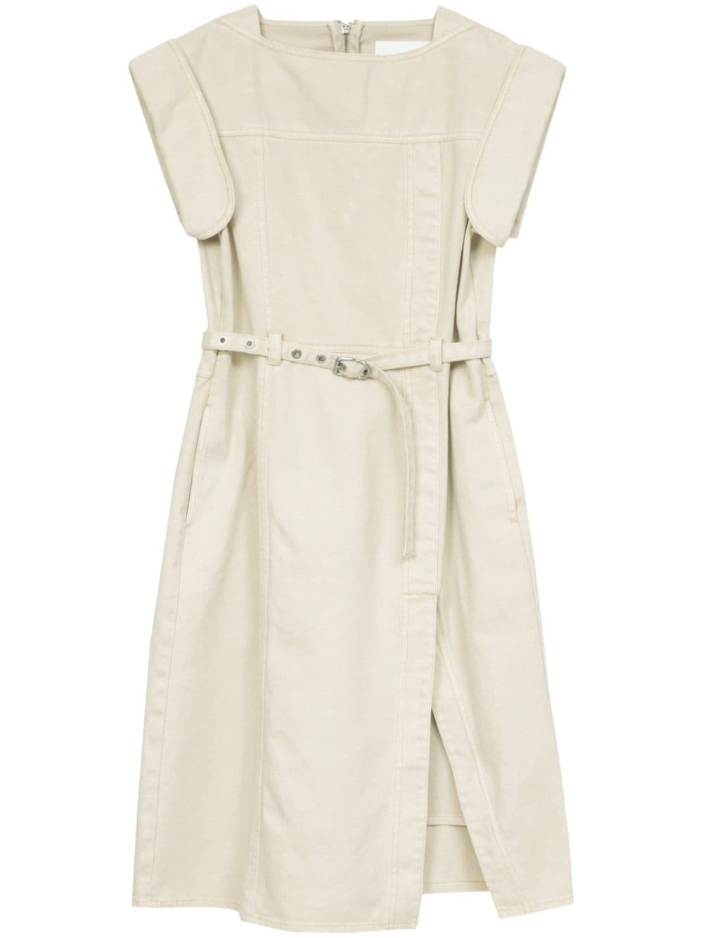 3.1 Phillip Lim deconstructed belted denim midi dress - Neutrals von 3.1 Phillip Lim