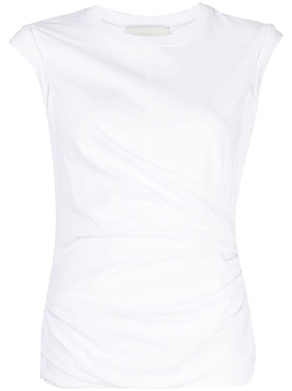 3.1 Phillip Lim draped-detail cotton tank top - White von 3.1 Phillip Lim