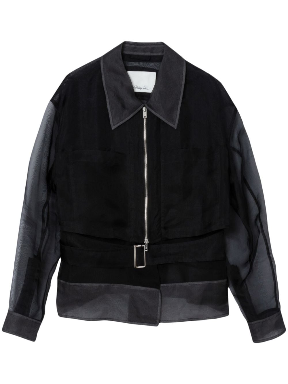 3.1 Phillip Lim layered belted silk jacket - Black von 3.1 Phillip Lim