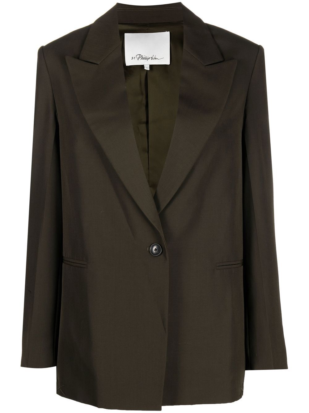 3.1 Phillip Lim peak-lapel single-breasted blazer - Green von 3.1 Phillip Lim