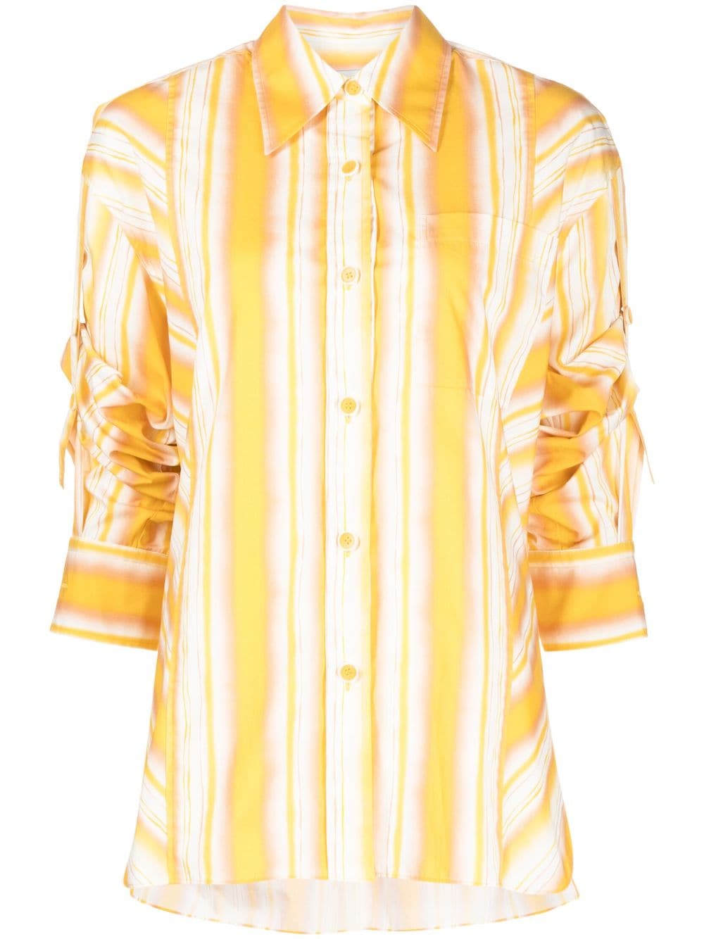 3.1 Phillip Lim striped long-sleeve cotton shirt - Yellow von 3.1 Phillip Lim