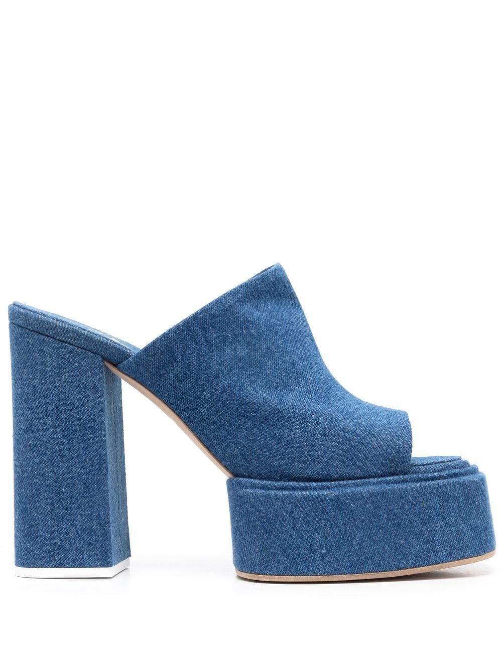 3juin 140mm platform mules - Blue von 3juin