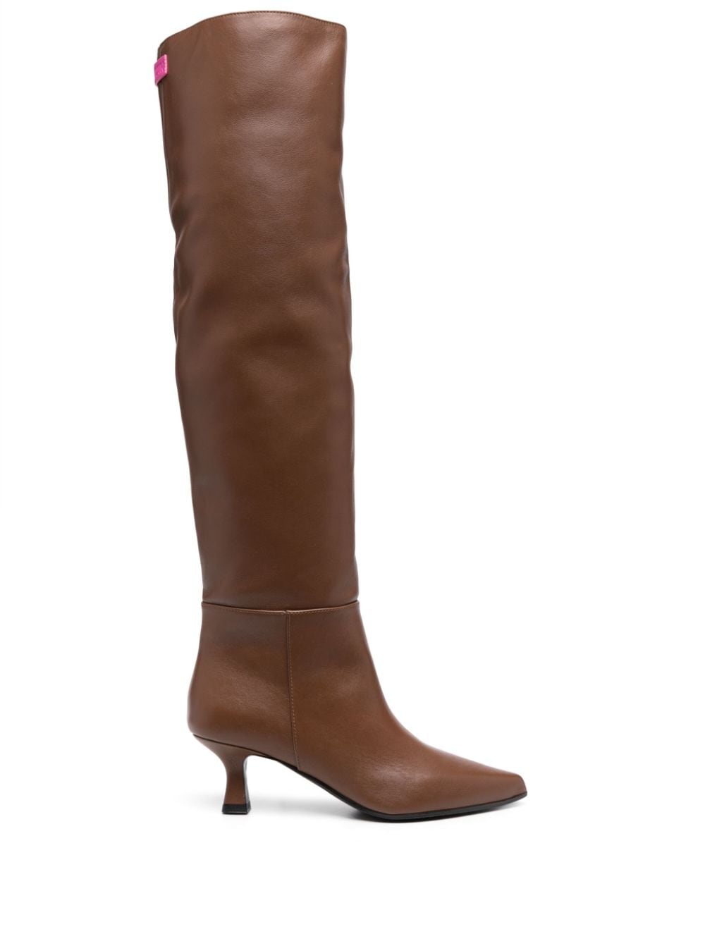 3juin 65mm knee-length leather boots - Brown von 3juin