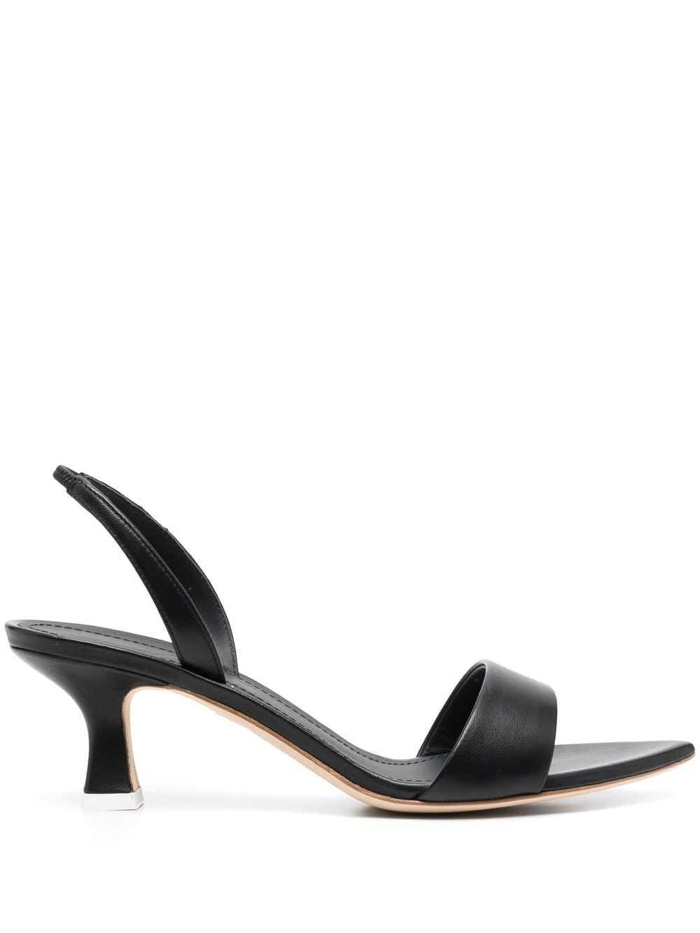 3juin 65mm leather slingback sandals - Black von 3juin
