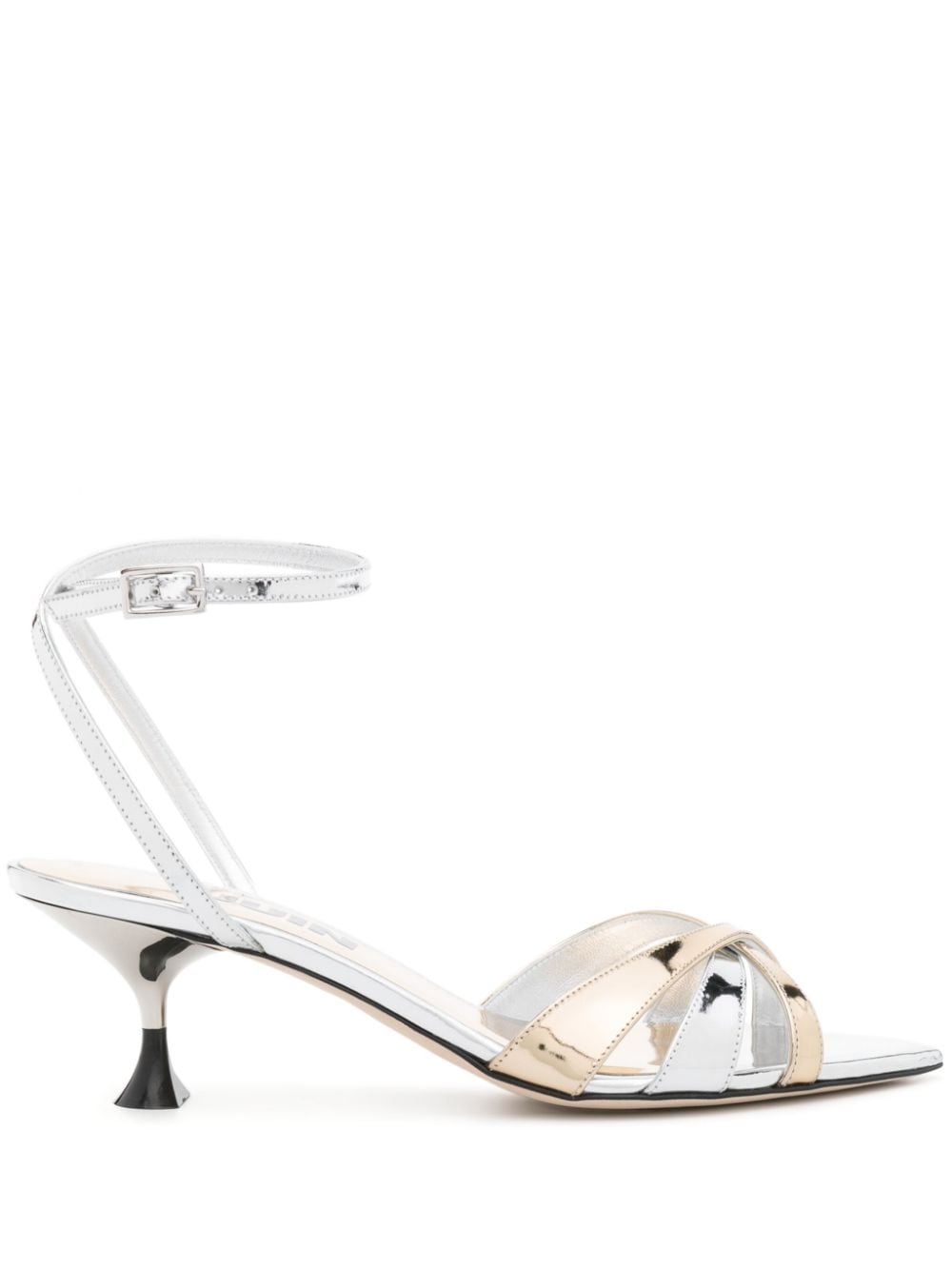 3juin Kyara Gala 50mm metallic sandals - Silver von 3juin