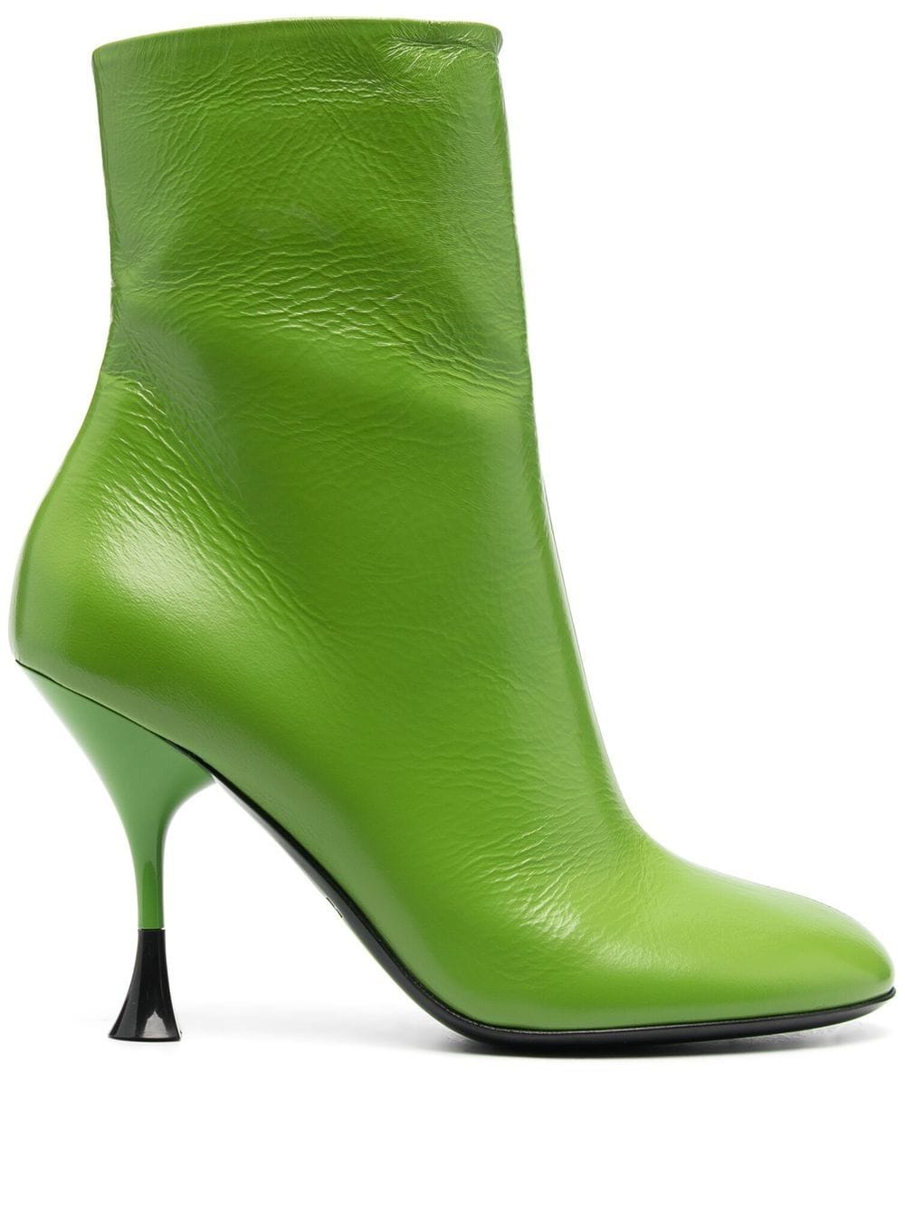 3juin ankle-length side-zip 100mm boots - Green von 3juin