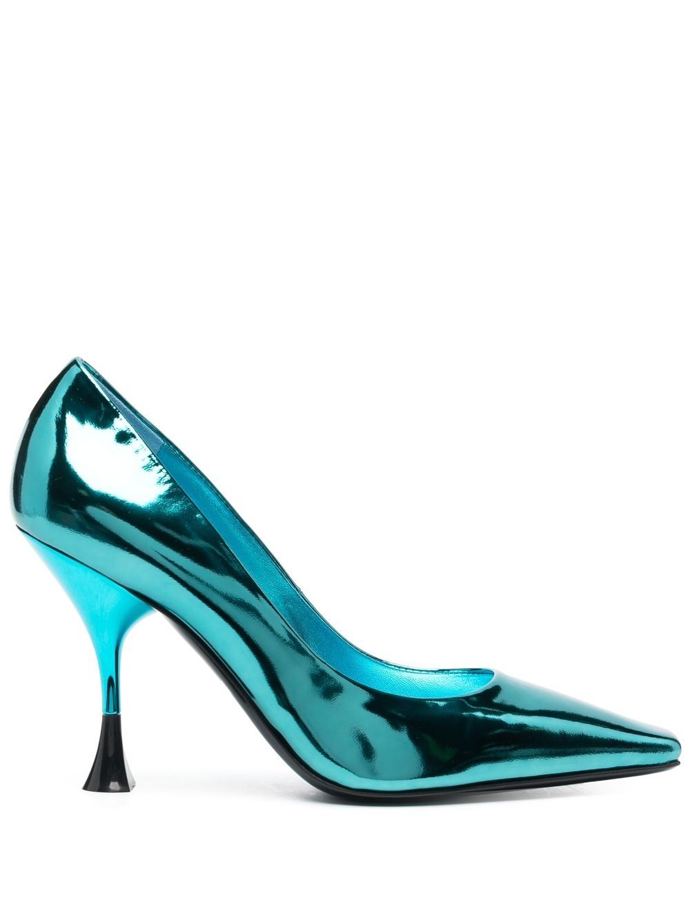 3juin metallic leather pumps - Blue von 3juin