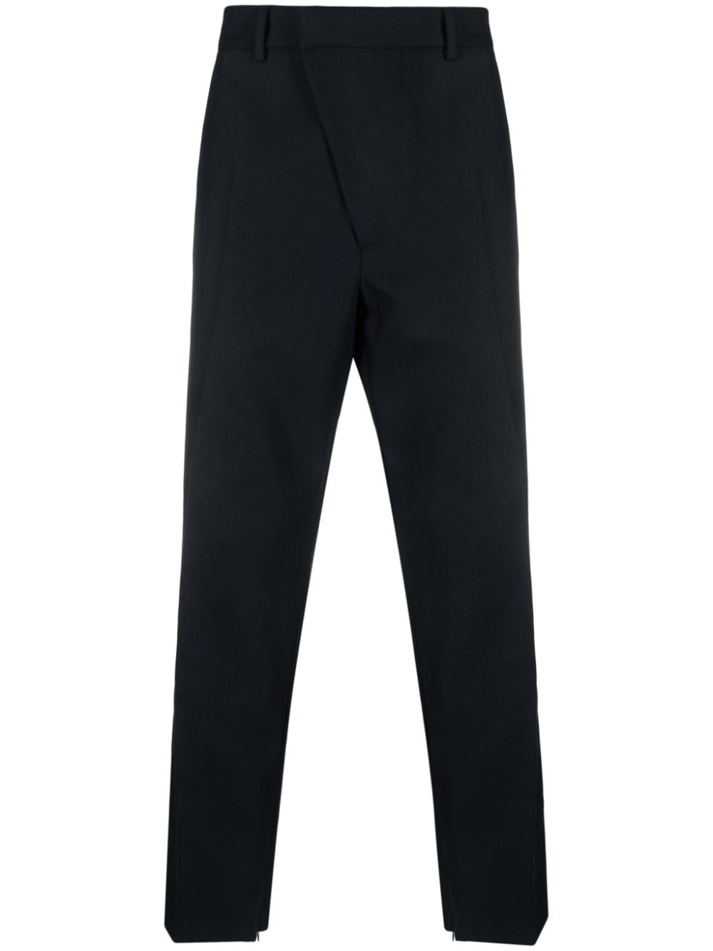 424 asymmetric button-fastening wide-leg trousers - Blue von 424