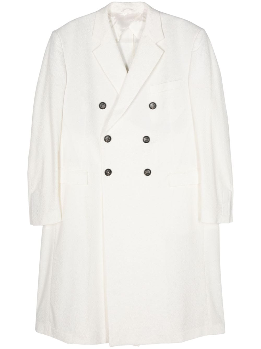 424 double-breasted coat - White von 424