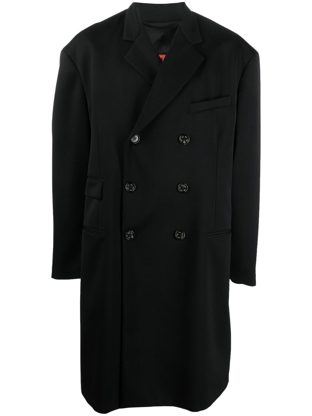 424 double-breasted oversize coat - Black von 424