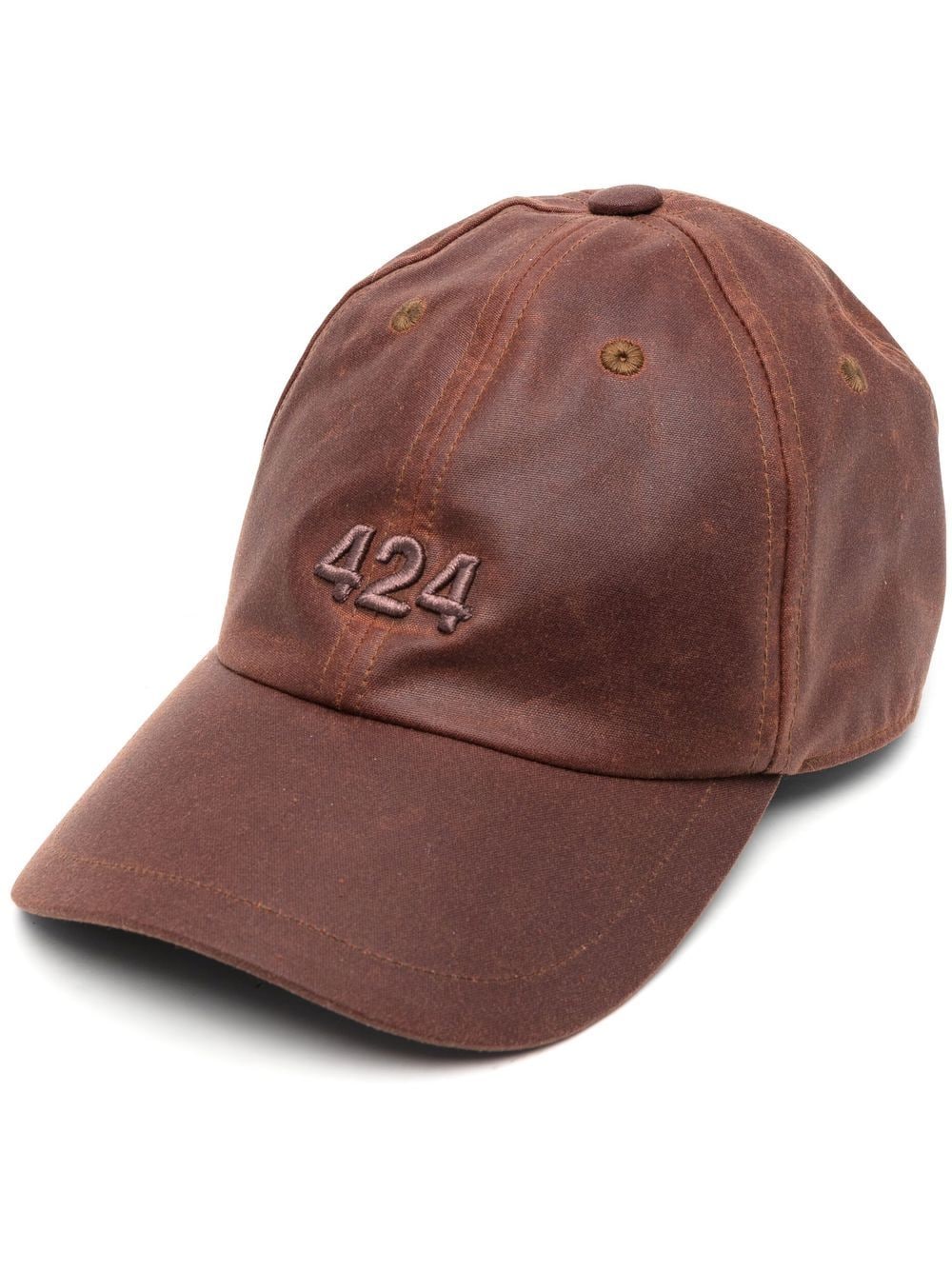 424 embossed-logo baseball cap - Brown von 424