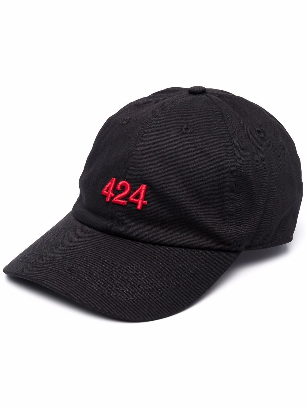 424 embroidered-logo baseball cap - Black von 424