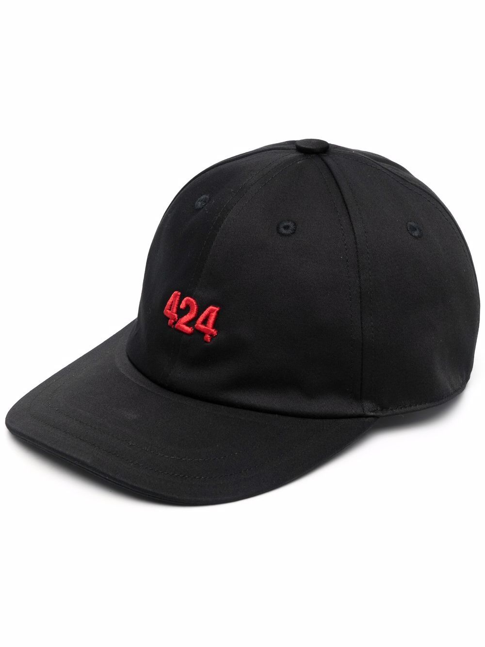 424 embroidered logo cap - Black von 424