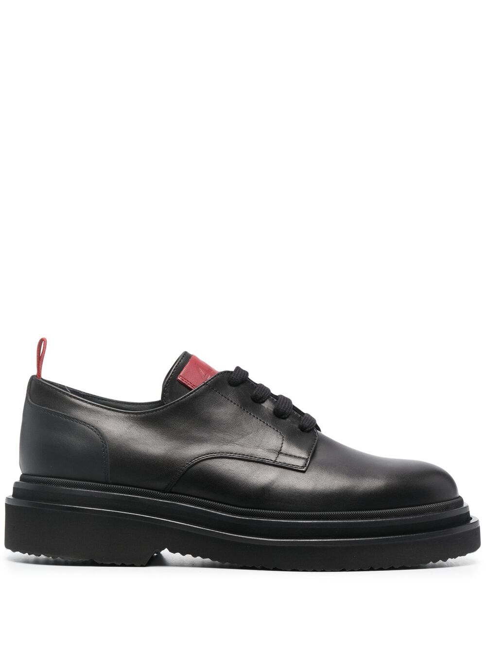 424 leather lace-up shoes - Black von 424