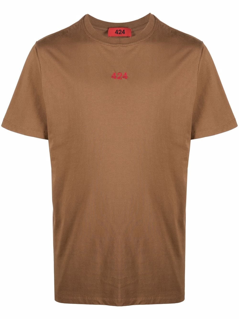 424 logo crew-neck T-shirt - Brown von 424