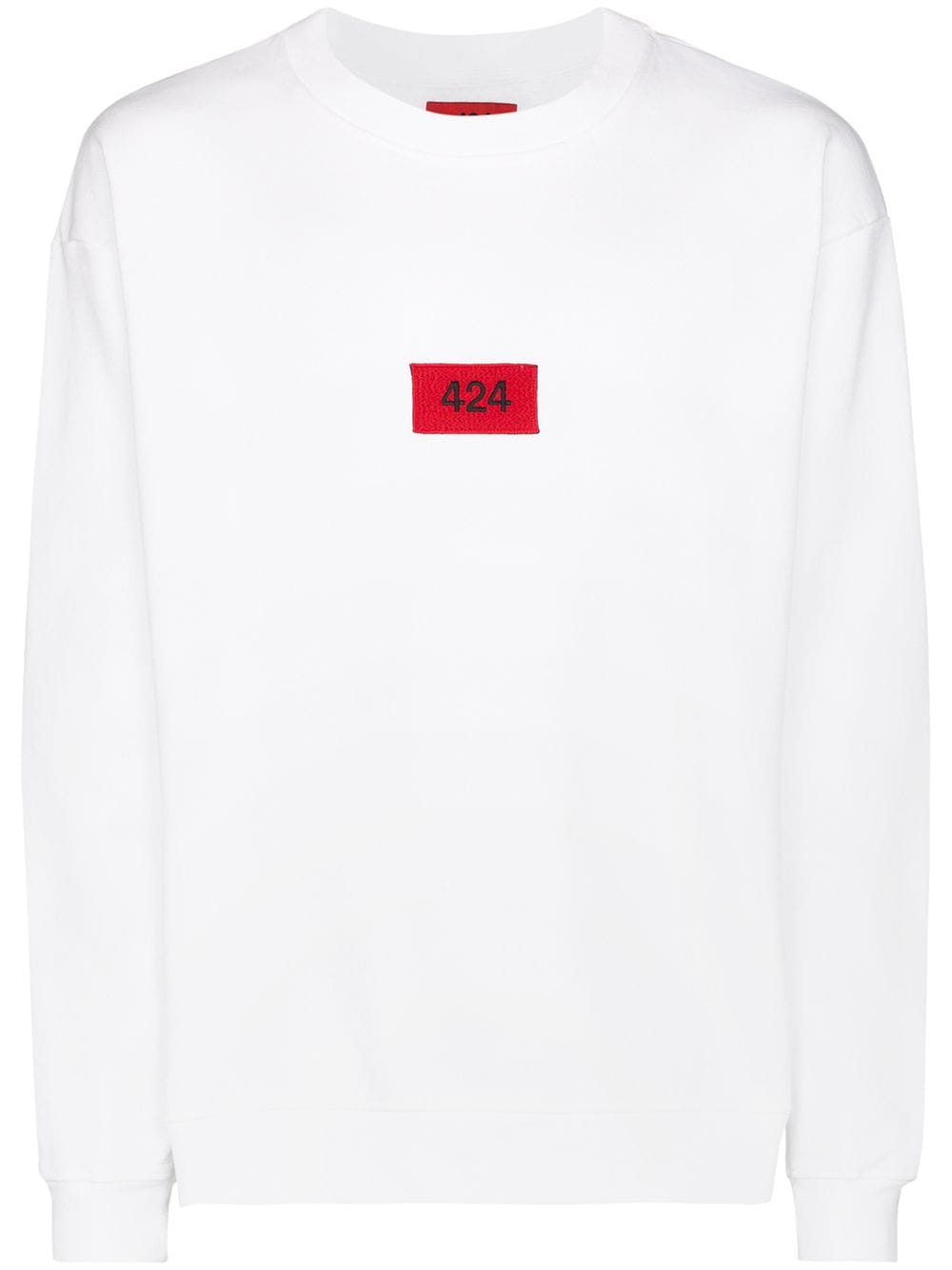 424 logo patch sweatshirt - White von 424