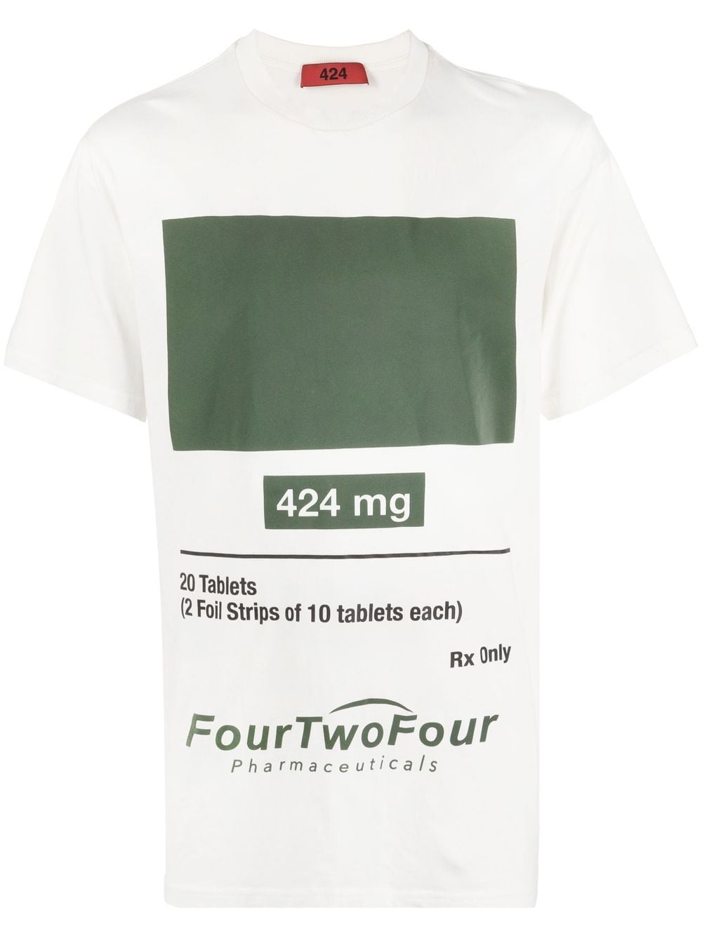 424 logo-print T-shirt - White von 424
